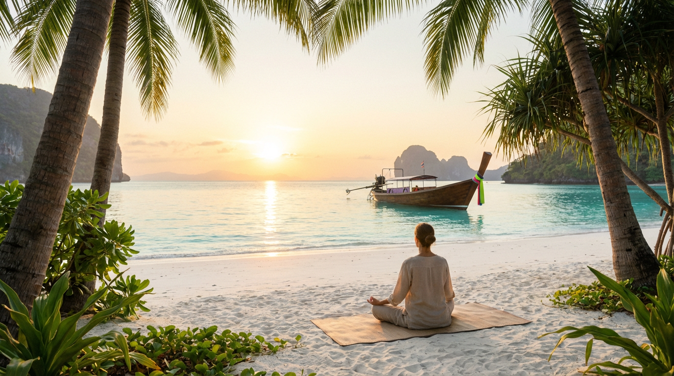 Serene beach moment at Ko Rang Nok Resort